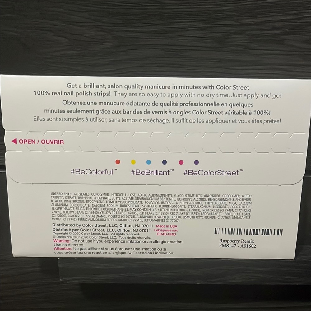 Color Street Fuchsia Nail Strips Raspberry Remix - Picture 2 of 4